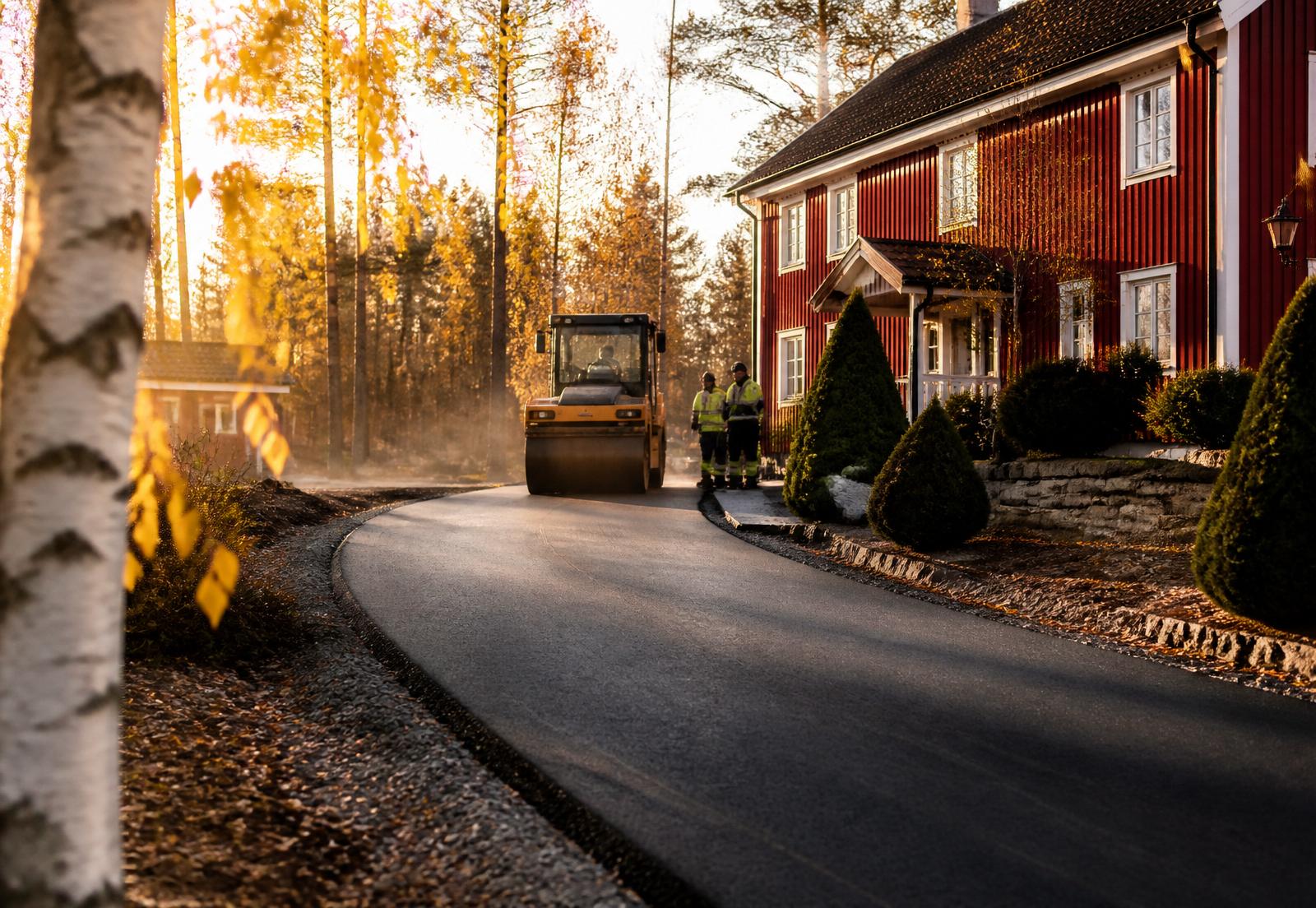 Asfaltering i Eksjö, Jönköpings län